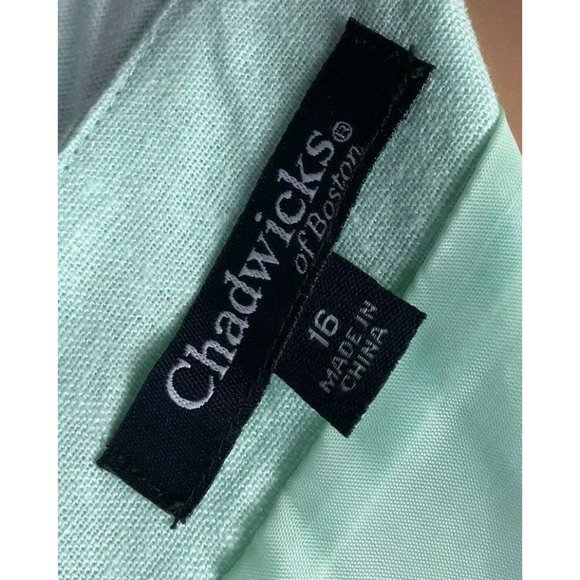 Chadwicks of Boston Women's Teal Suit Dress Style 60443SEAGL Size 16 Balzer sz14 - Picture 9 of 12